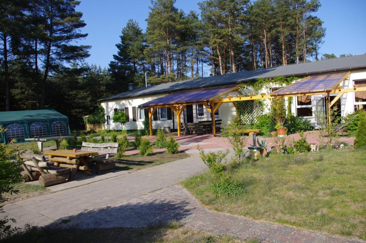 Hostel Waldhaus Am Ferienpark Mirow -Zimmer Du Wc エクステリア 写真